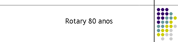 Rotary 80 anos
